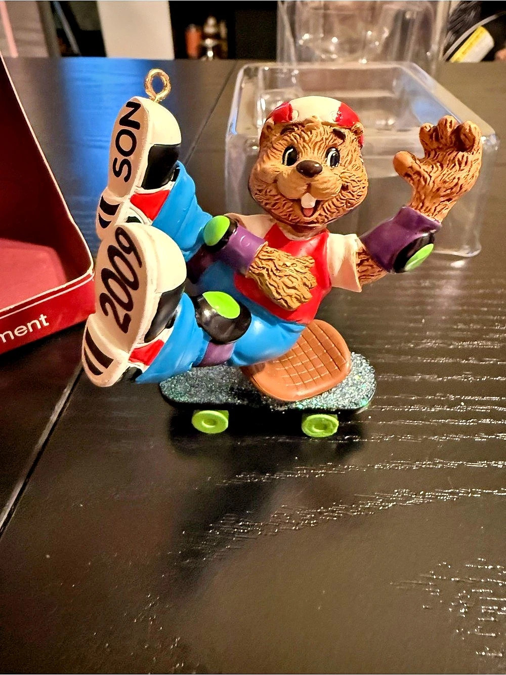 American Greetings Son 2009 Skater Beaver Ornament